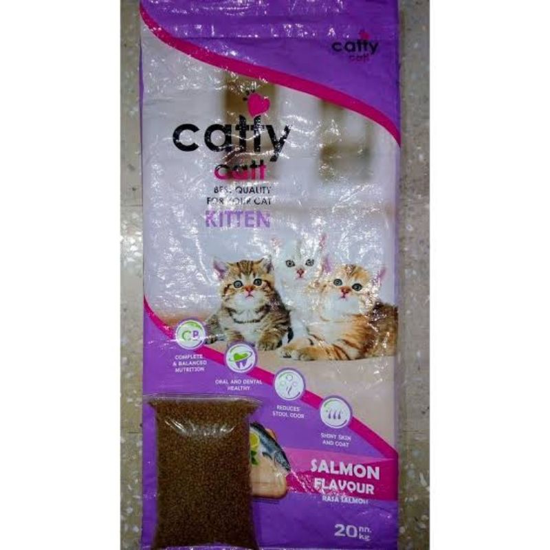 Makanan Kucing Catty Cat Kitten Salmon 1kg