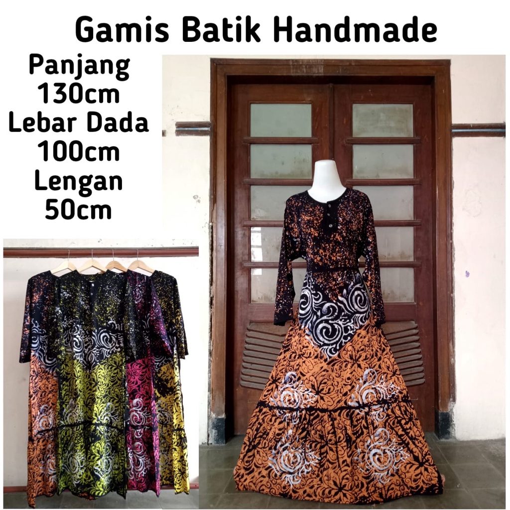 Gamis batik handmade batik gamis long dress batik