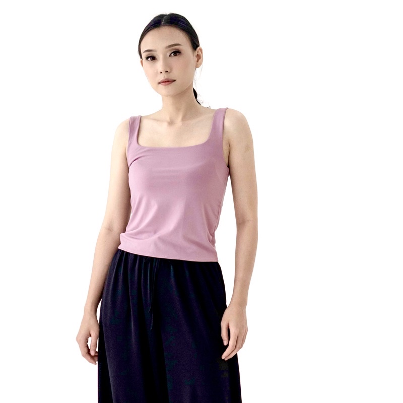 SQUARE TANK TOP (Tank top polos, bahan jersey tebal)