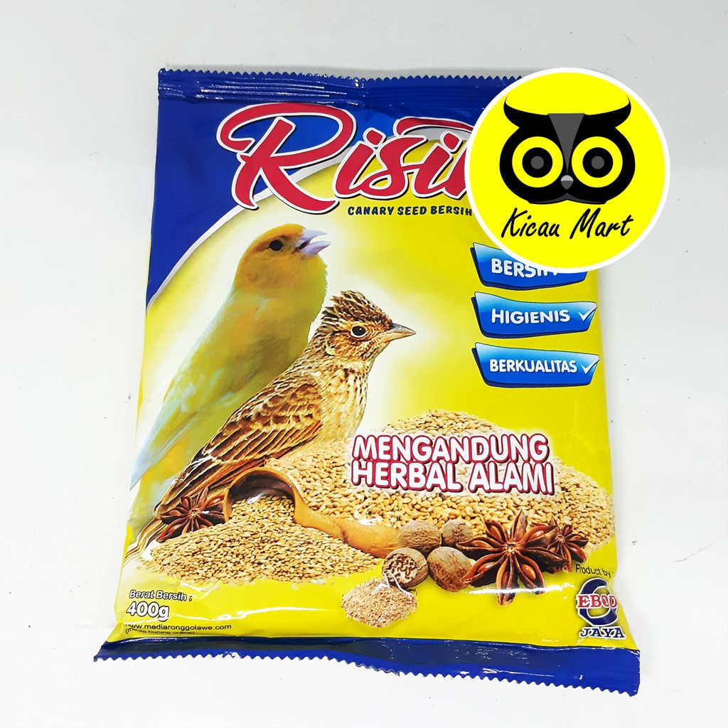 PAKAN MAKANAN HARIAN BURUNG KENARI BRANJANGAN BIJI MILLET MILET RISIH CANARY SEED EBOD JAYA KRDDBLS1