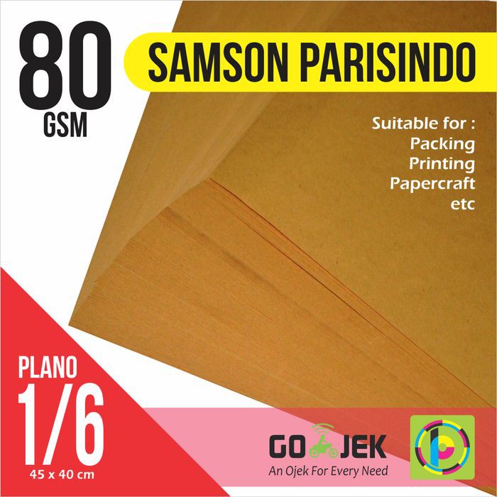 

Jual Kertas Bungkus Cokelat Kraft / Samson Craft PARISINDO 80 Gr 40 x 45 cm Berkualitas