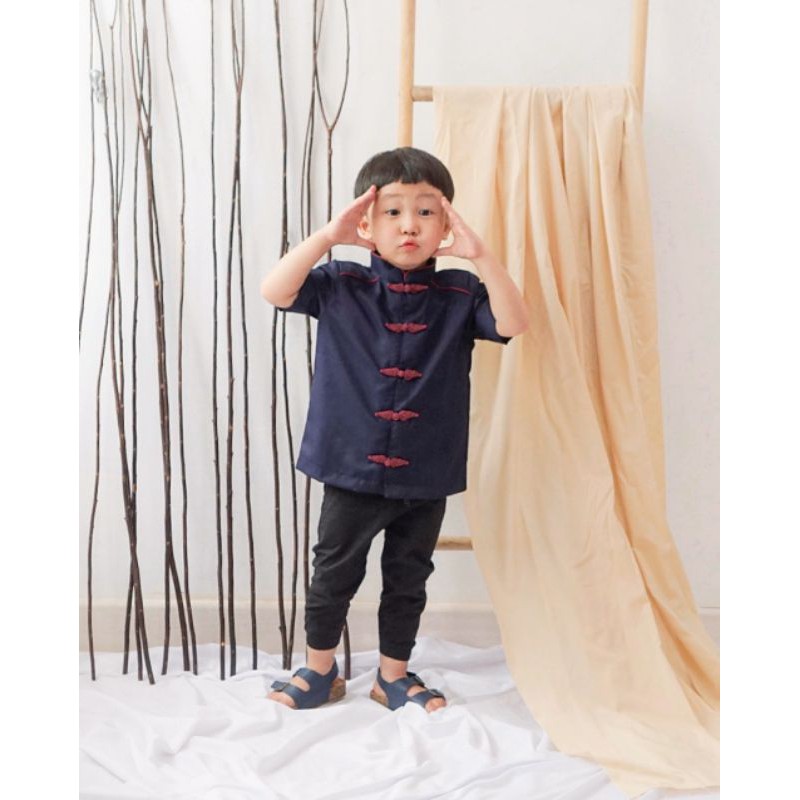 JIAO TOP | Baju Anak Laki-laki | Atasan Casual Anak | Baju Anak Cheongsam