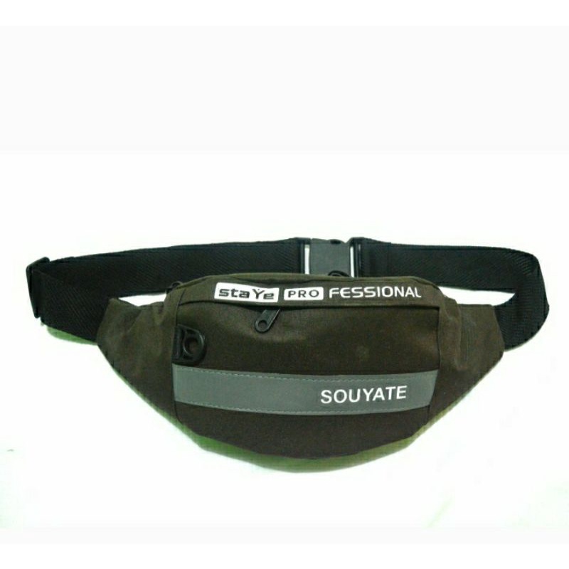 (1 LUSIN) Tas Waistbag Pria - Tas Pinggang - Tas Selempang Pria