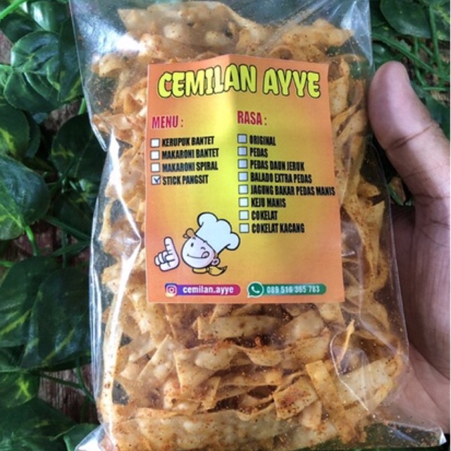 

Termurah 100 GRAM STIK / STICK PANGSIT ORIGINAL / BAWANG / PEDAS/ Snack / Cemilan / Jajanan Murah