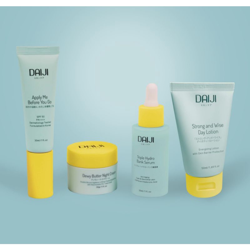 Paket skincare Daiji Lengkap - Telah terdaftar di BPOM dan MUI