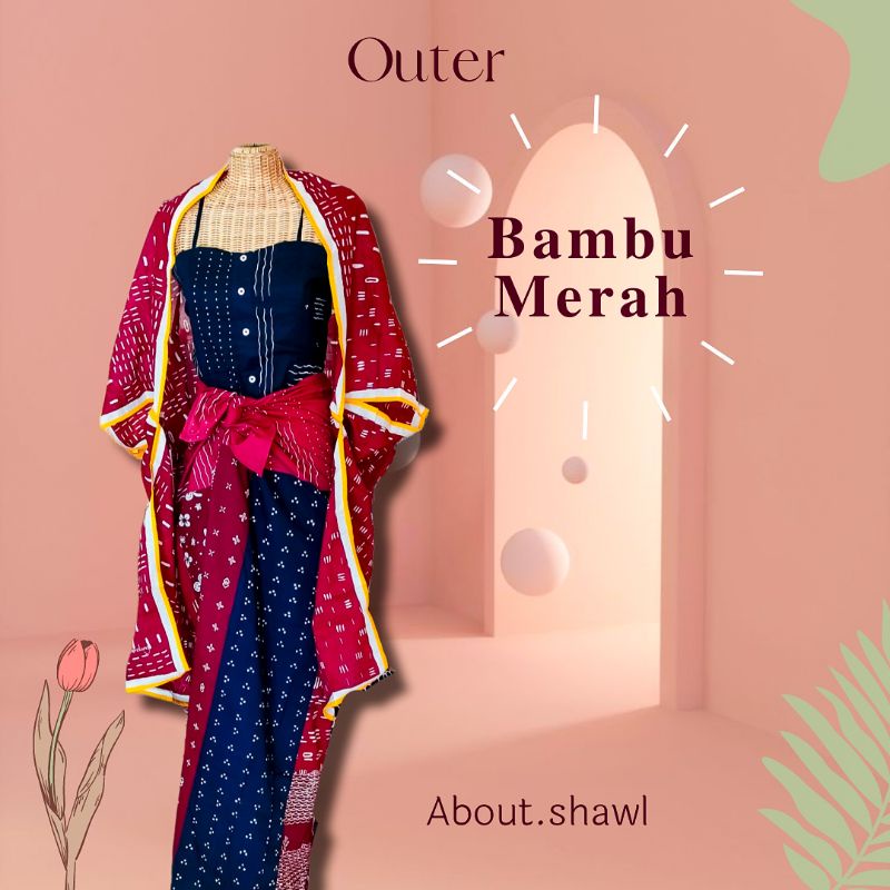 Outer Bambu Merah Sejauh Mata Memandang