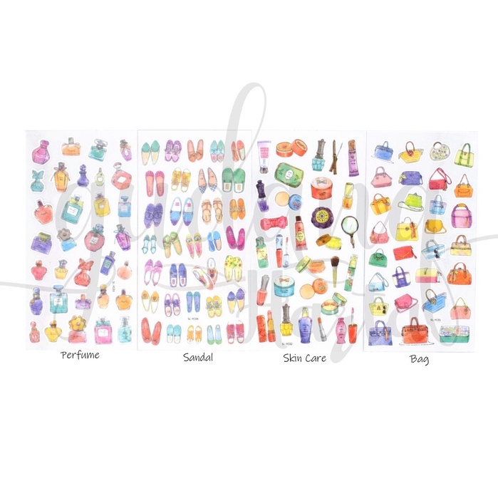 Stiker PVC Girls Thing Sticker Motif Sepatu Bag Parfum DIY GH 303069