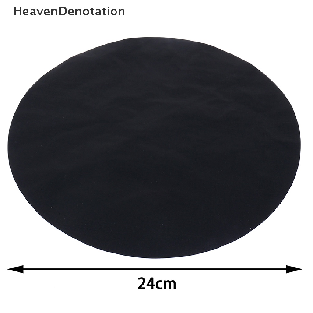 [HeavenDenotation] 1PC Round Non-stick Baking Mat Round Pan Pad BBQ Cooking Mat Fry Liner Sheet Pad