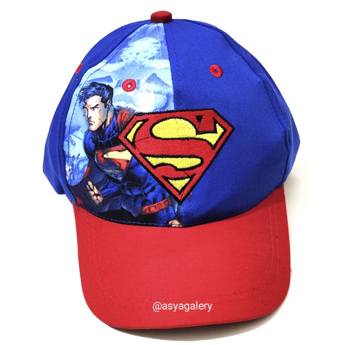 Terbatas Topi Anak Karakter Superman /Topi Superman/Topi Anak Superman Terlaris