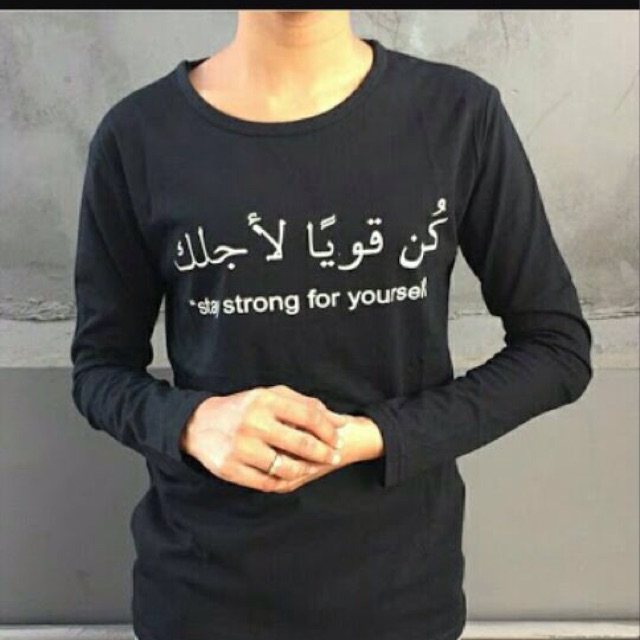 Kaos Arabic Lengan Panjang