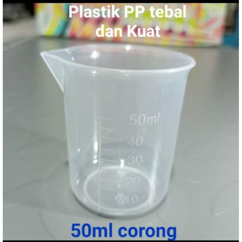 Jual Gelas Takar 50ml Atau Gelas Ukur 50ml Model Corong Indonesiashopee Indonesia 3731