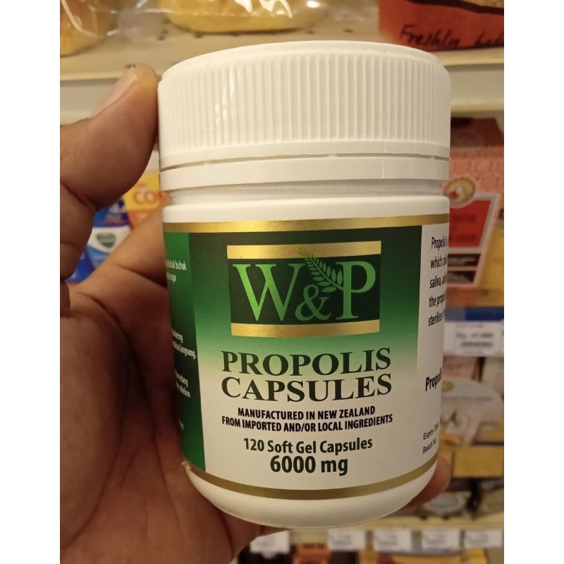Propolis Capsules 100% Original W&P  120 soft gel capsules 6000 mg