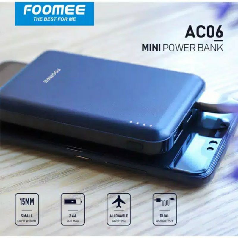Power Bank FOOMEE AC06s 6600 mAh