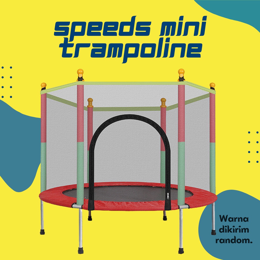 Speeds Mini Trampoline / Mainan Trampolin Anak &amp; Dewasa / Jaring Net Sping [READY STOCK]