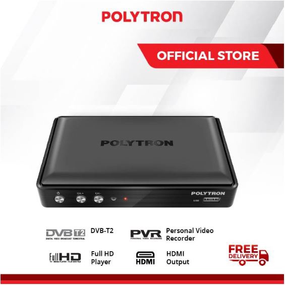 set top box stb tv digital terestial DVB T2 POLYTRON PDV 600T2 original ,segel dan garansi 12 bulan