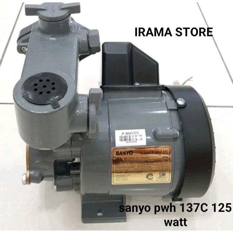 Pompa air Sanyo PWH 137 C Pompa sanyo sumur dangkal 125 wat