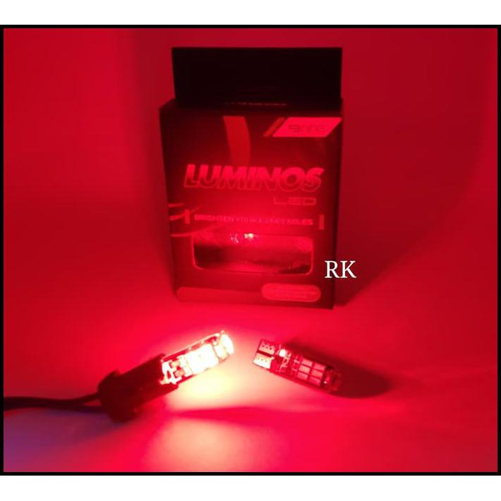 Senja Led T10 Merah | Lampu Senja Led T10 Merah Luminos