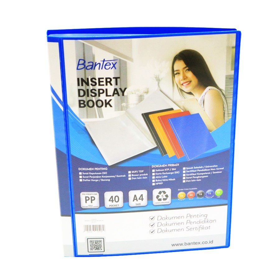 

DOKUMEN KEEPER | CLEAR HOLDER BANTEX A4 ISI 40 POKET 3145-11 C. BLUE