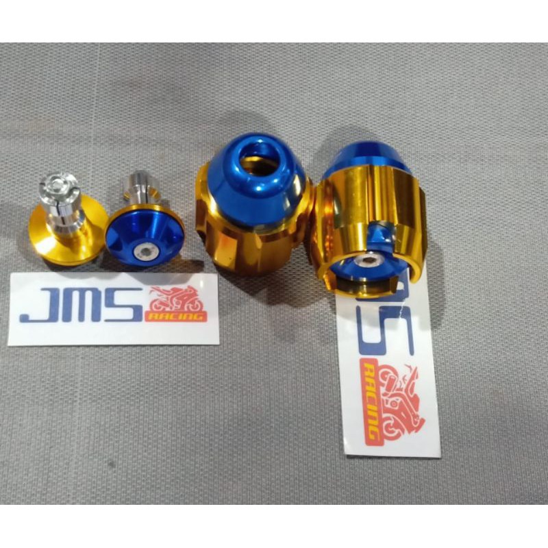 jalu as roda cnc plus jalu stang 2 tone tuton 1 set paket universar mio beat vario nmax aerox vixion