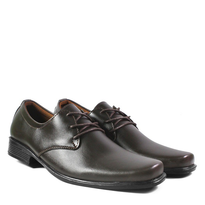 MS Shop - Sepatu Pantopel Pria Crocodile Cester Coklat Slop Formal Kerja Kantor Kondangan Guru