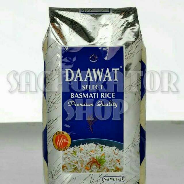 

Beras Impor Import Daawat Dawat Basmati Rice 1 kg 1000 gr