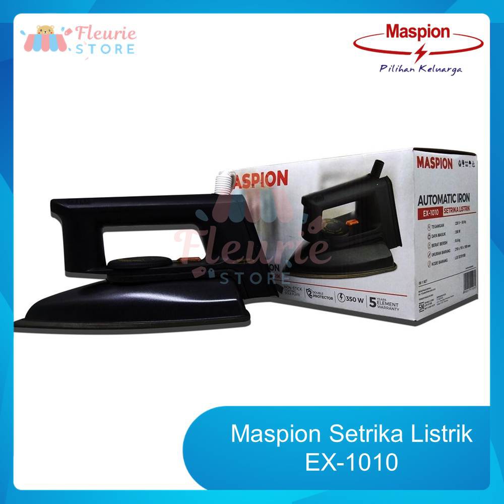 Promo MASPION Setrika Listrik EX-1010 - Elektronik Rumah Tangga Terbaru
2021