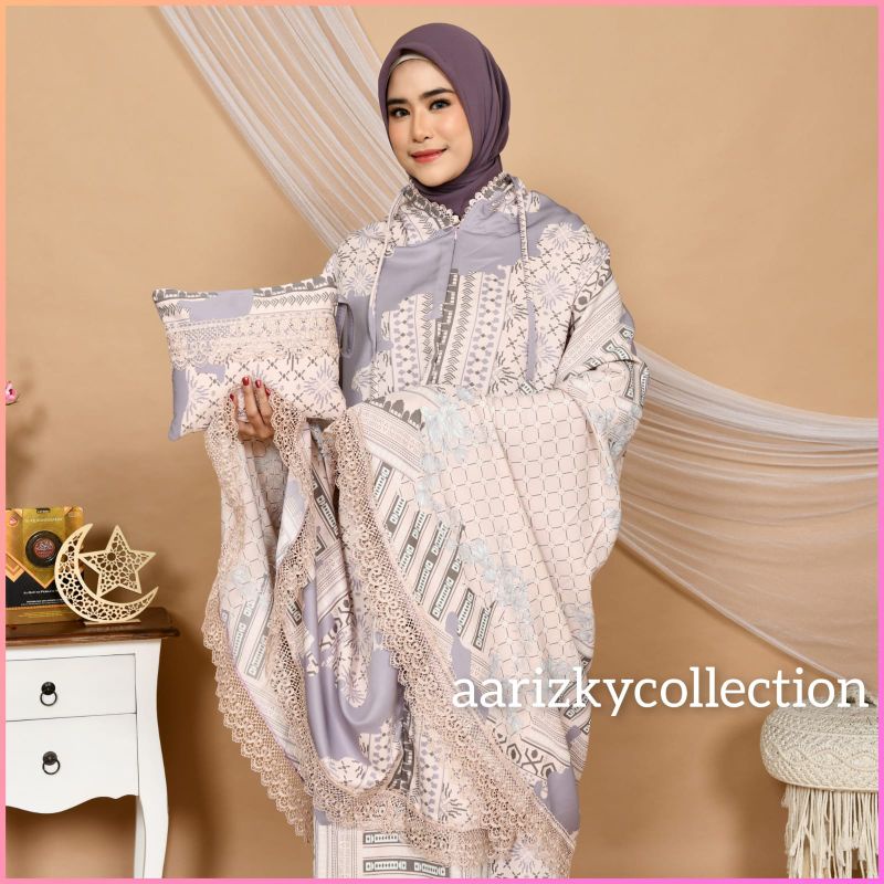 Mukena Dewasa Maxmara Luxury 2in 1 Renda Mewah Premium Silk