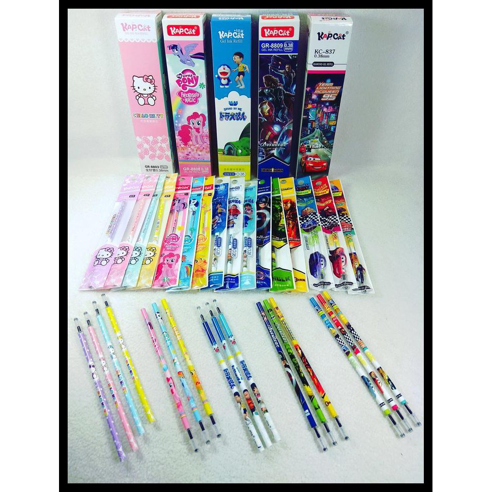 

Refill (Isi Ulang) Bolpen Gel Merk Kap Cat Seri 2 Isi 20 Pcs