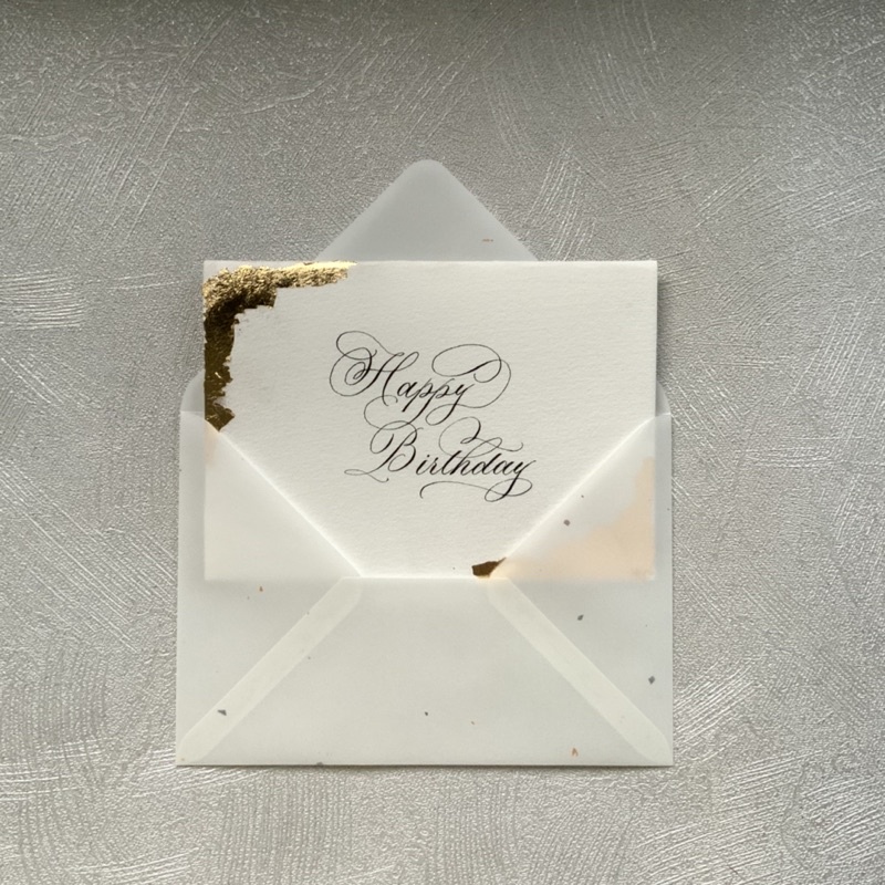 

Customized Greeting Cards in Calligraphy size A5 / A6 folded