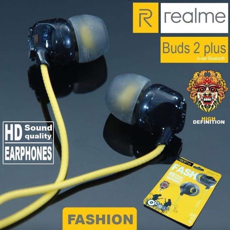 HEADSET REALME BUDS7 FASHION MEGA BASS HANDSFREE EARPHONE REALME FASHION BASS