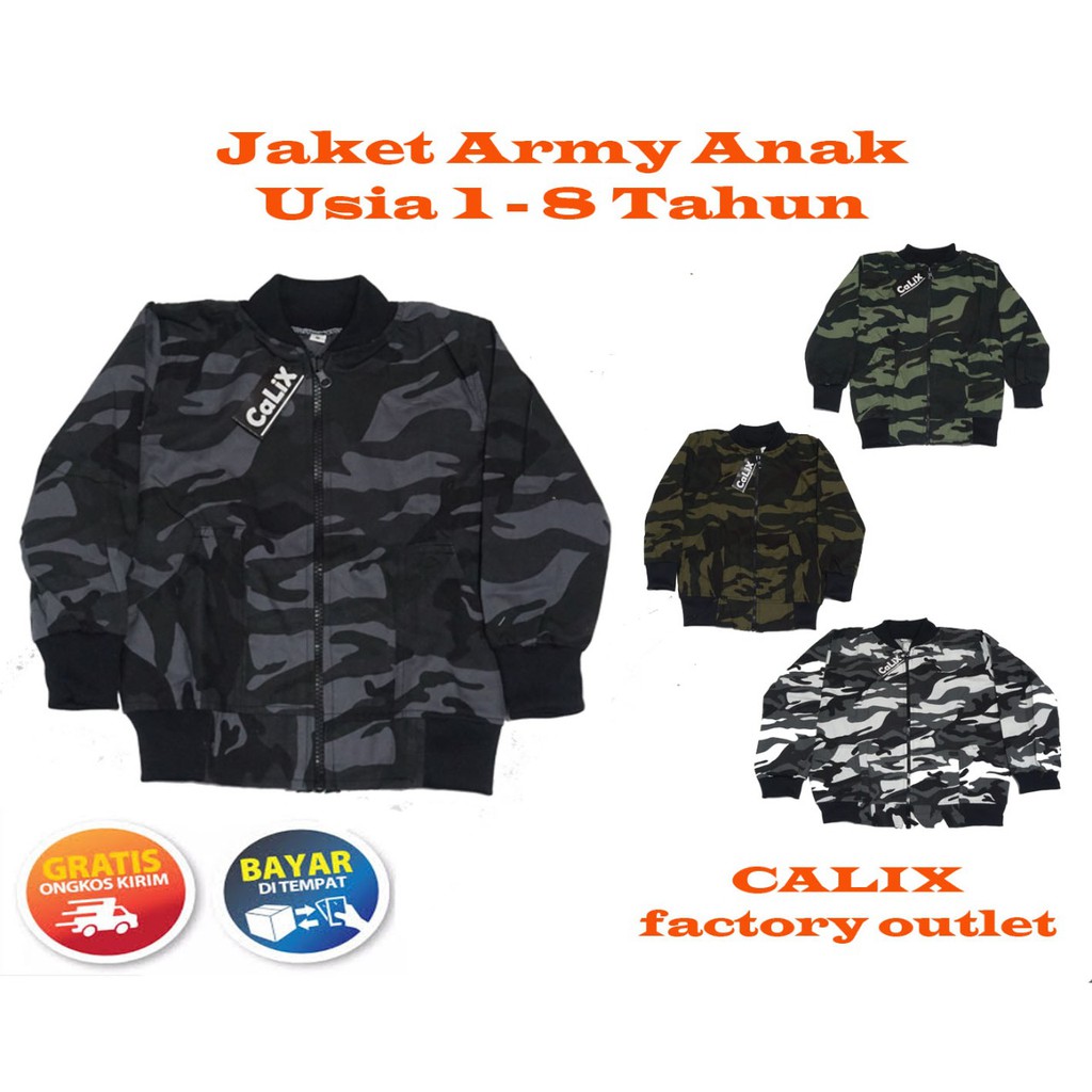 Jaket Anak Army