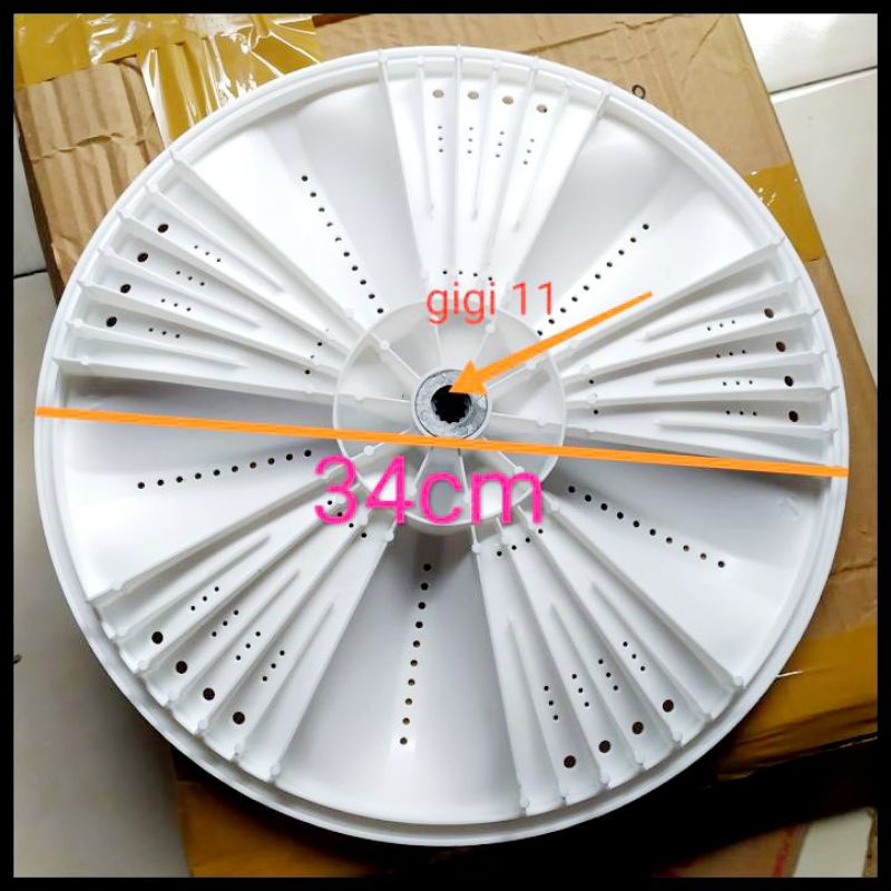 Pulsator mesin cuci electrolux ewt704s Diameter 34cm