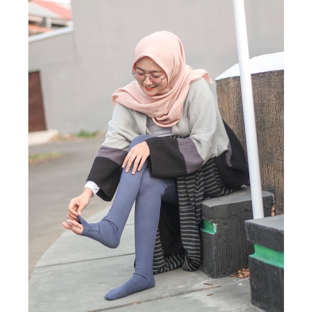 Legging wudhu wanita jumbo polos BB 45-85kg BiG size premium