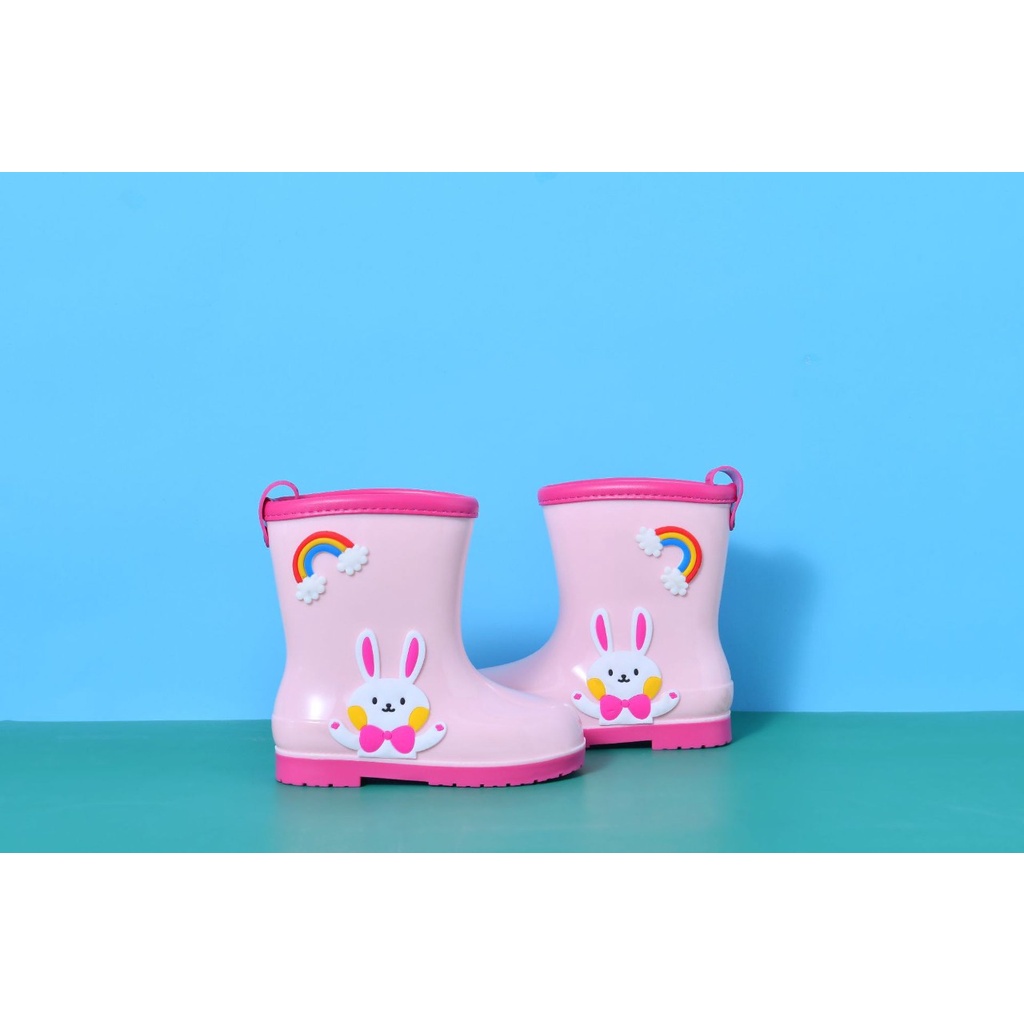 SEPATU BOOTS ANAK PEREMPUAN SAFETY SHOES BOOT ANTI AIR HUJAN KIDS LAKI LAKI BAHAN KARET IMPORT B5