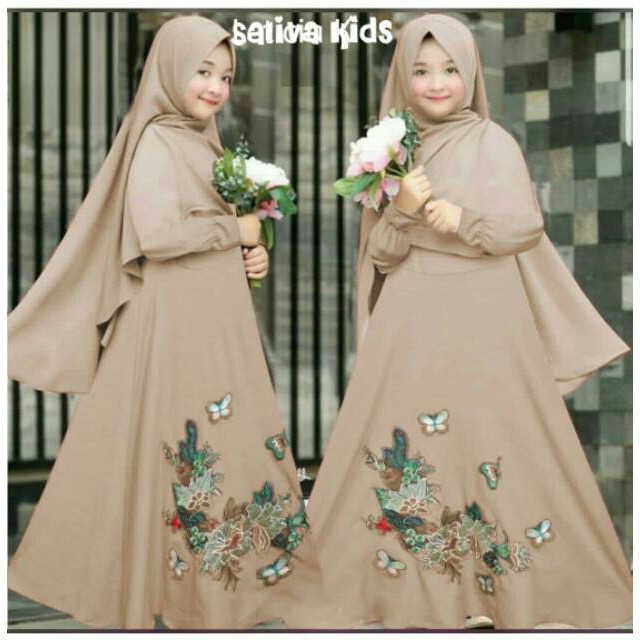 GAMIS ANAK PEREMPUAN SATIVA 2 IN 1