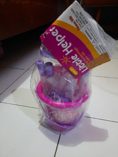 Little Helper Mainan Cleaning Set Alat Sapu Pel Anak Sni
