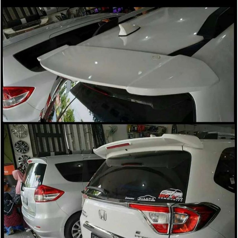 Spoiler mobilio dan brv plus lampu sudah warna