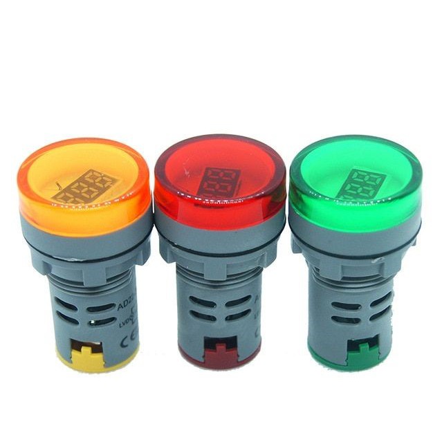 Fort Pilot Lamp With Voltmeter + Ampere Meter