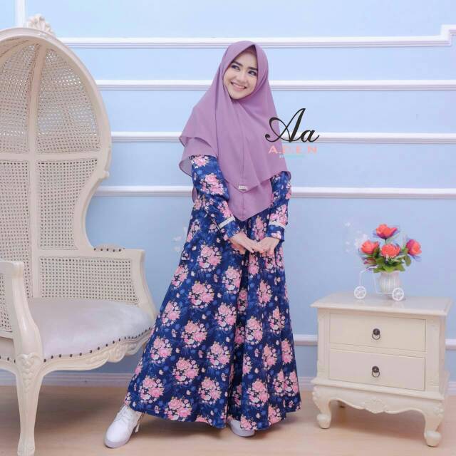 SYABILLA DRESS by a.d.e.n hijab | gamis katun jepang | gamis aden