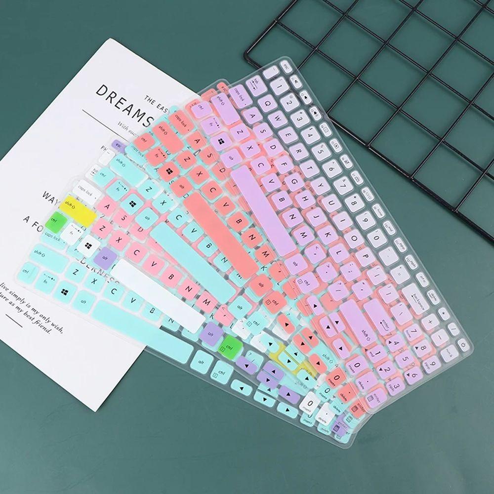 Agustinina Cover Keyboard Melambung Bernapas Silikon Pelindung Aksesoris Laptop 15.6 inch Untuk Asus S15 S5300U Pelindung Cover