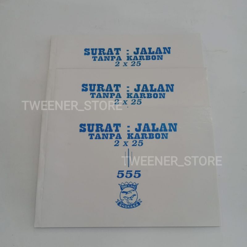 

555 Surat Jalan Tanpa Karbon 2x25 | 2ply , 25sheets/lembar