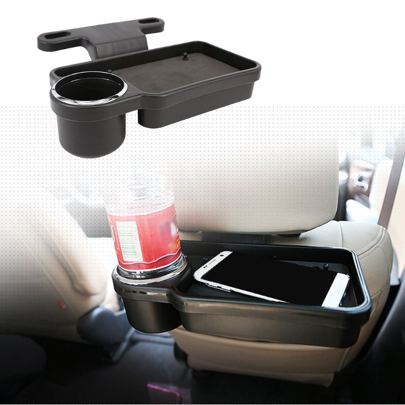 Gro Foldable Headrest Tray Auto Headrest Drink Holder Stand Organizer