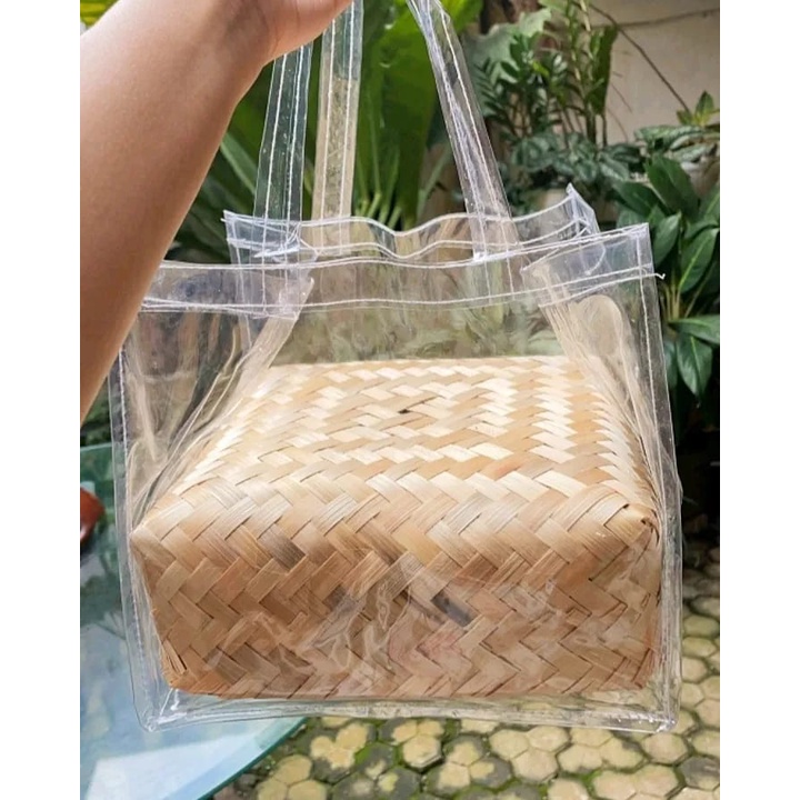 

TAS 24x24 Kotak Box Nasi Parcel Kotak Nasi besek kotak kue goodiebag kotak nasi besek goodybag besek