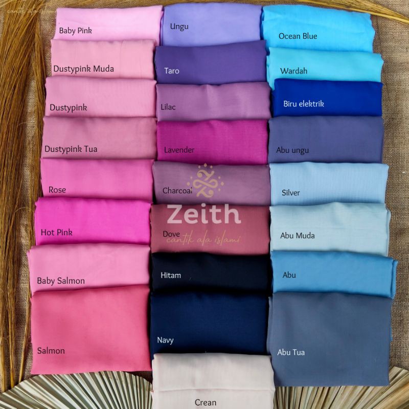 PASMINA SEGITIGA / PASMINA SQUARE CHIFFON PREMIUM ANTEM ANTI TEMBEM PART 2-5