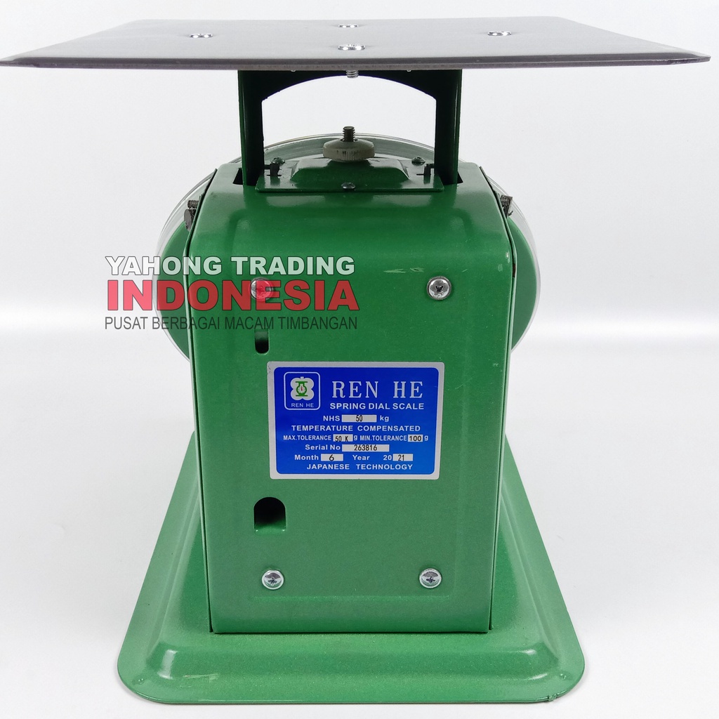 Timbangan Jarum Manual Timbangan Meja Ayam Daging Makanan Barang RENHE 50kg 100g