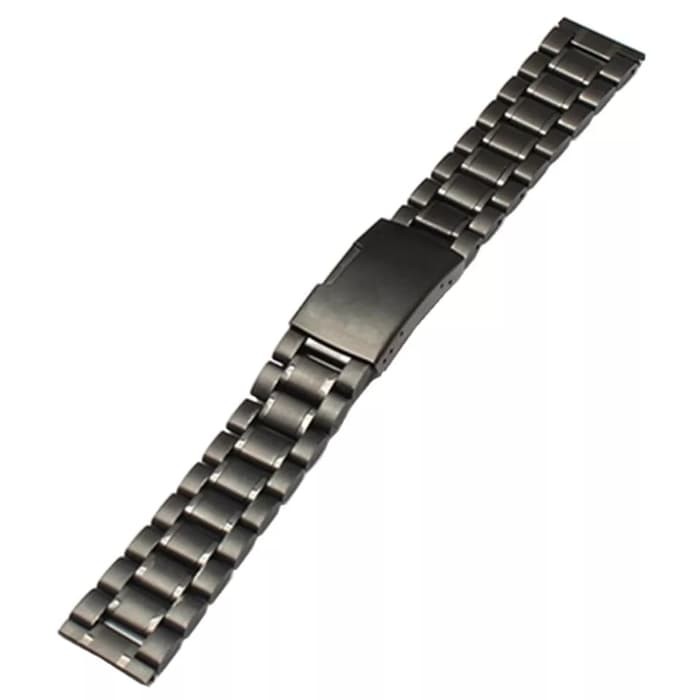 Tali Rantai Metal Stainless Steel Jam Tangan Thick Watch - Perak