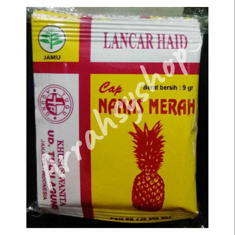 

LANCAR HAID NANAS MERAH 1pak isi 10sachet