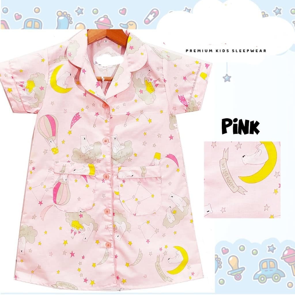 Daster anak katun happy dream