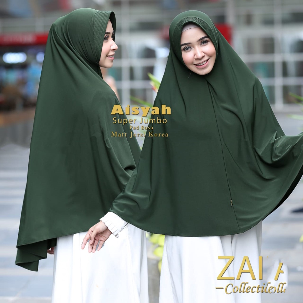 Kerudung Instan Terbaru Jilbab Bergo Aisyah M,L,XL,XXL Jilbab Jumbo Jersey Premium Pasar Hija'b