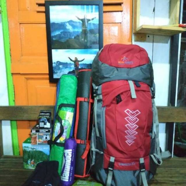 Tas Carrier sepaket gunung lengkap termurah diskon terlaris mendaki
